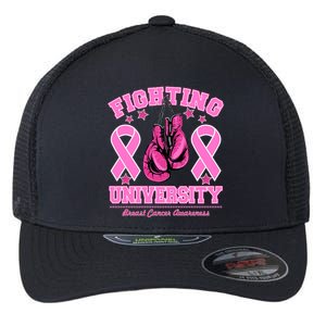 Fighting University Breast Cancer Awareness Boxing Fight Flexfit Unipanel Trucker Cap