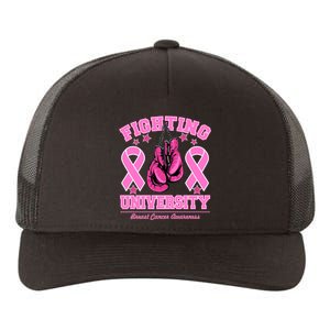 Fighting University Breast Cancer Awareness Boxing Fight Yupoong Adult 5-Panel Trucker Hat