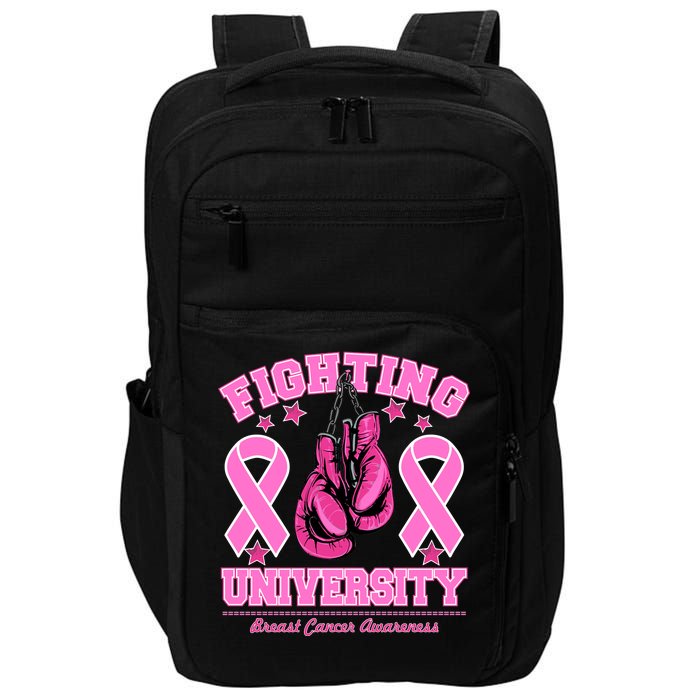 Fighting University Breast Cancer Awareness Boxing Fight Impact Tech Backpack