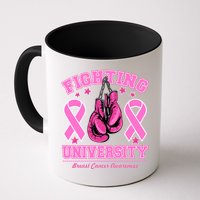 Fighting University Breast Cancer Awareness Boxing Fight Mug