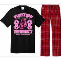 Fighting University Breast Cancer Awareness Boxing Fight Pajama Set