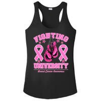 Fighting University Breast Cancer Awareness Boxing Fight Ladies PosiCharge Competitor Racerback Tank