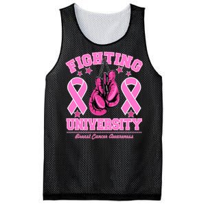 Fighting University Breast Cancer Awareness Boxing Fight Mesh Reversible Basketball Jersey Tank