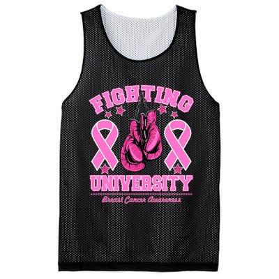 Fighting University Breast Cancer Awareness Boxing Fight Mesh Reversible Basketball Jersey Tank
