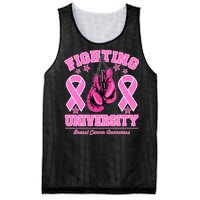 Fighting University Breast Cancer Awareness Boxing Fight Mesh Reversible Basketball Jersey Tank