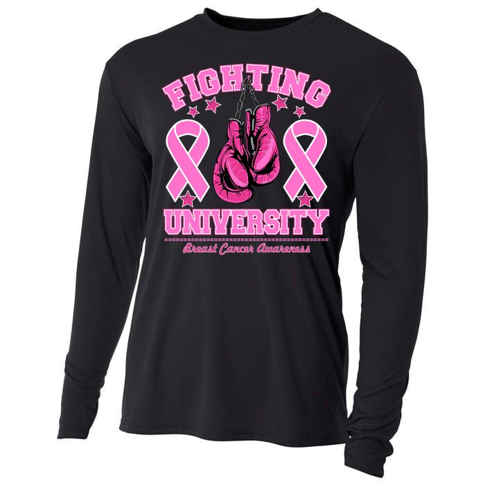 Fighting University Breast Cancer Awareness Boxing Fight Cooling Performance Long Sleeve Crew