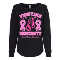 Fighting University Breast Cancer Awareness Boxing Fight Womens California Wash Sweatshirt