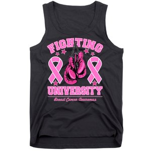 Fighting University Breast Cancer Awareness Boxing Fight Tank Top