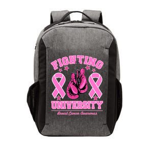 Fighting University Breast Cancer Awareness Boxing Fight Vector Backpack