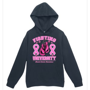 Fighting University Breast Cancer Awareness Boxing Fight Urban Pullover Hoodie