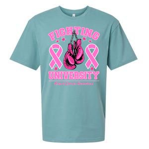 Fighting University Breast Cancer Awareness Boxing Fight Sueded Cloud Jersey T-Shirt