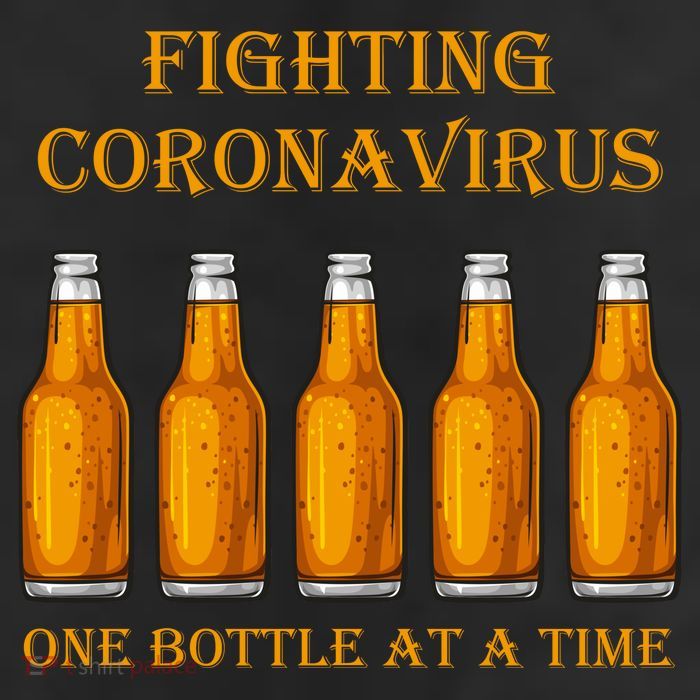 Fighting Virus One Bottle At A Time 7 Panel Mesh Trucker Snapback Hat