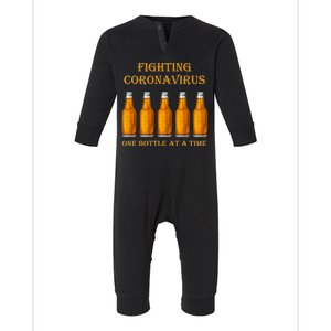 Fighting Virus One Bottle At A Time Infant Fleece One Piece