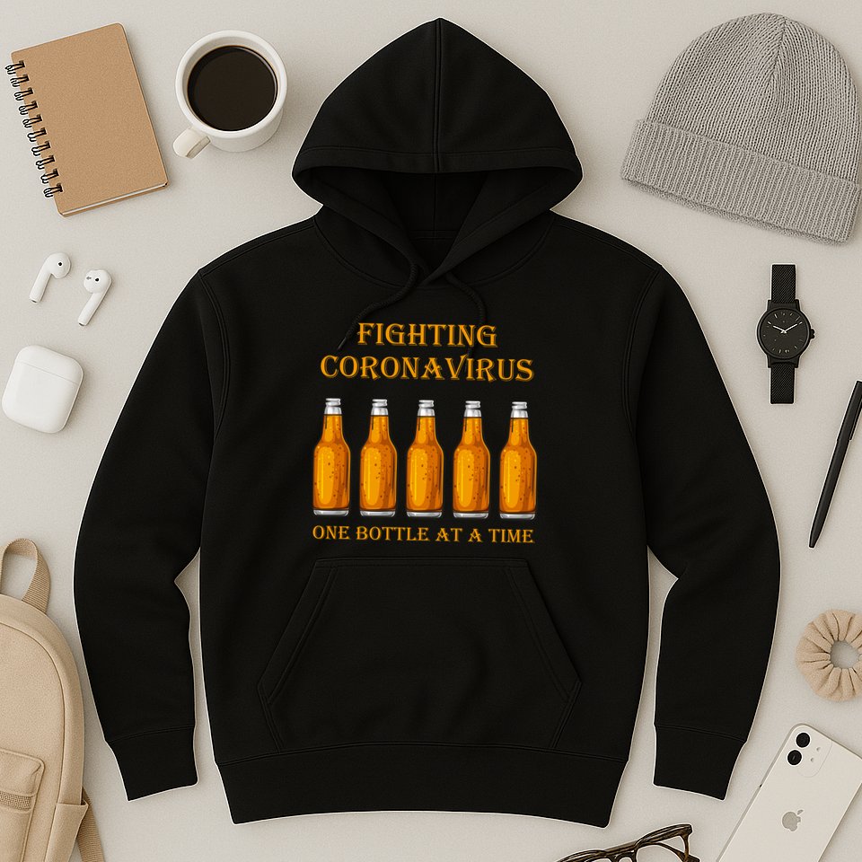 Fighting Virus One Bottle At A Time Hoodie