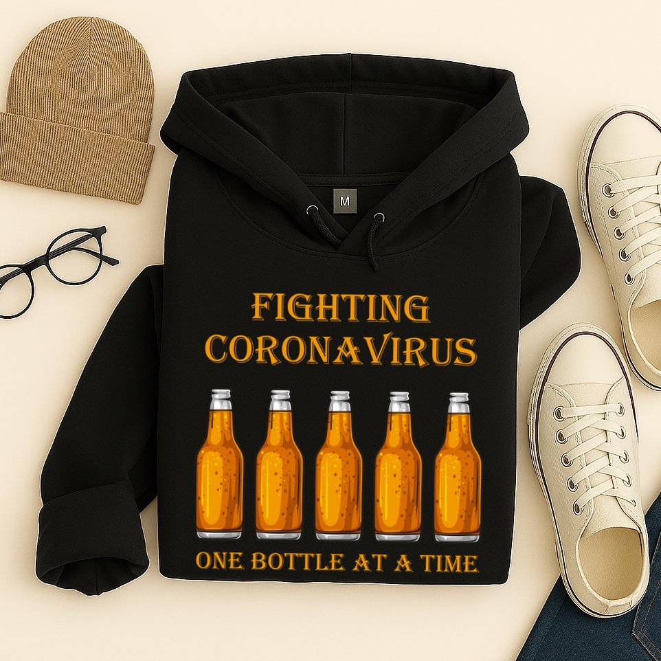 Fighting Virus One Bottle At A Time Hoodie
