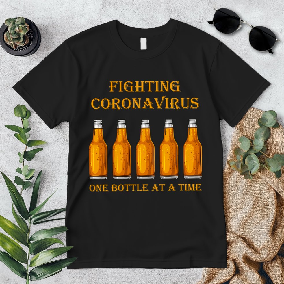 Fighting Virus One Bottle At A Time Premium T-Shirt
