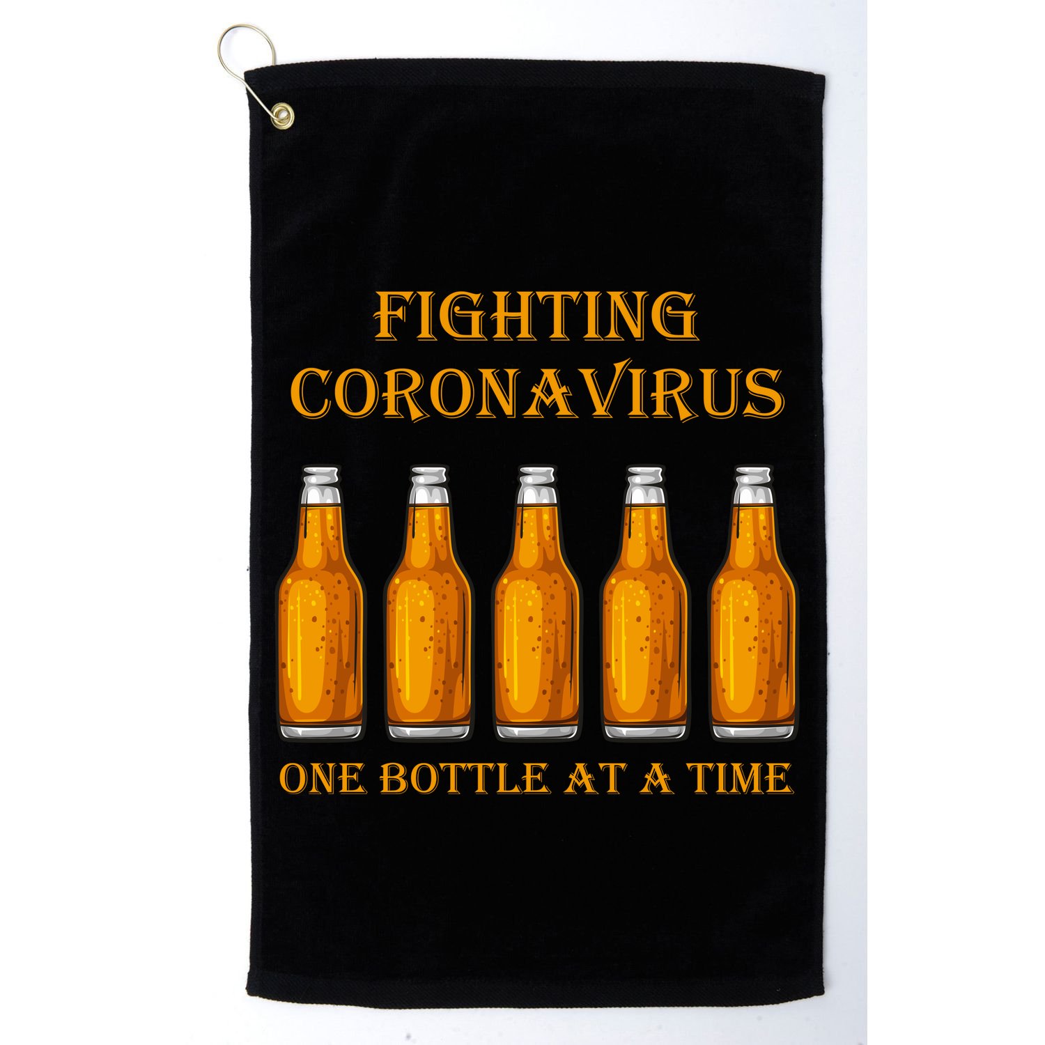 Fighting Virus One Bottle At A Time Golf Towel