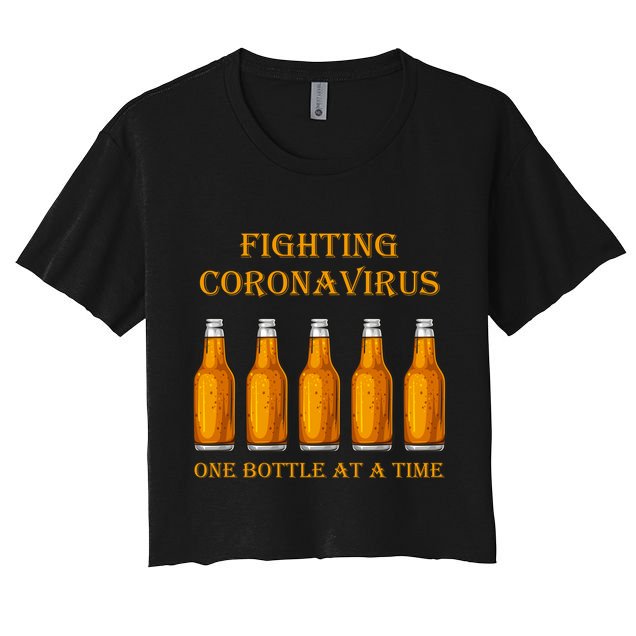 Fighting Virus One Bottle At A Time Crop Top