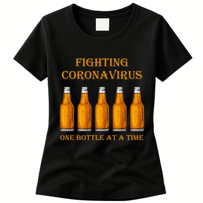Fighting Virus One Bottle At A Time Womens T-Shirt