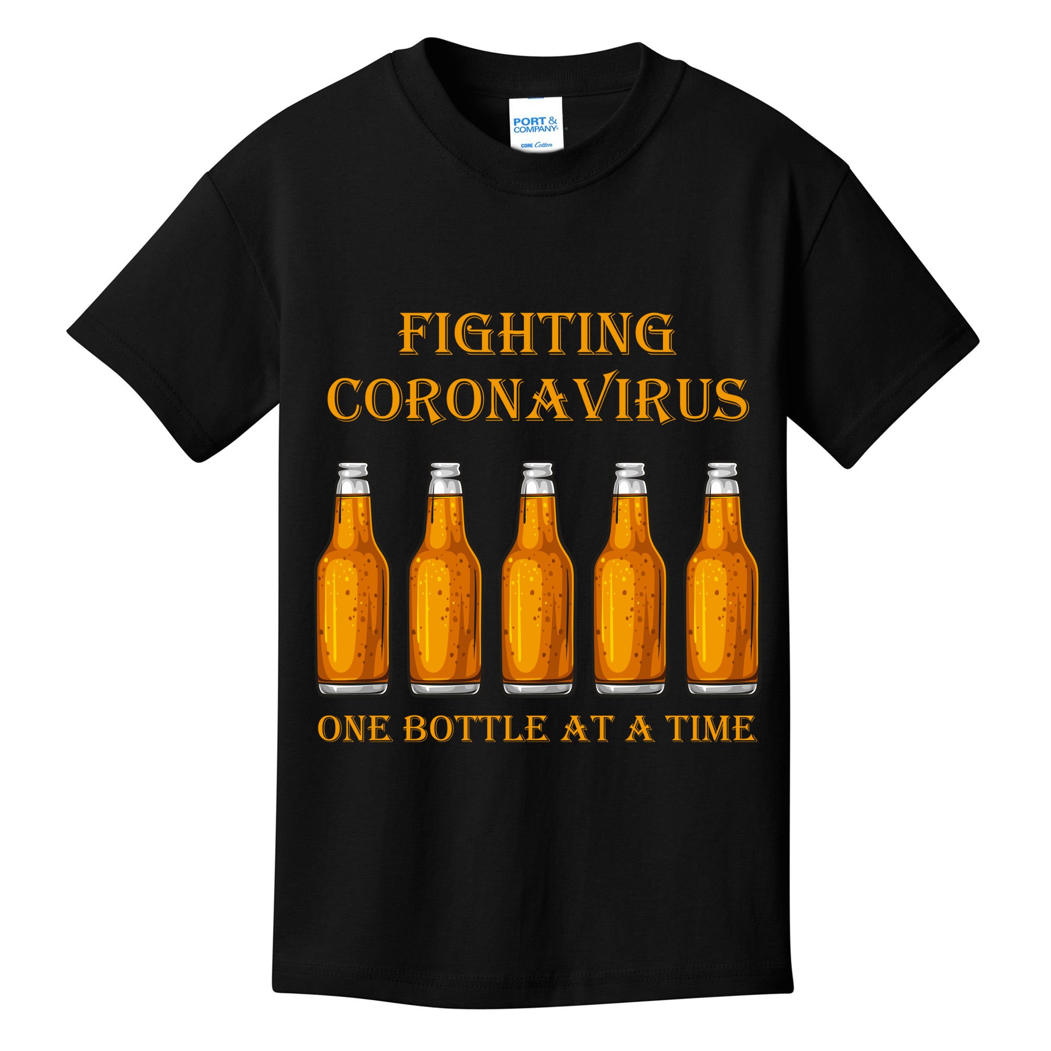 Fighting Virus One Bottle At A Time Kids T-Shirt