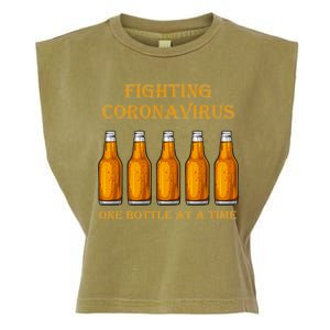 Fighting Virus One Bottle At A Time Garment-Dyed Women's Muscle Tee