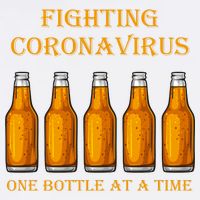 Fighting Virus One Bottle At A Time Garment-Dyed Sweatshirt