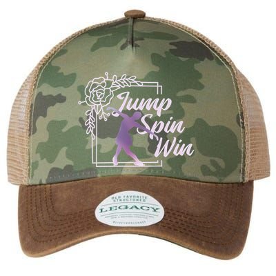 Figure Skating Jump Spin Win Legacy Tie Dye Trucker Hat