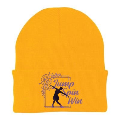 Figure Skating Jump Spin Win Knit Cap Winter Beanie