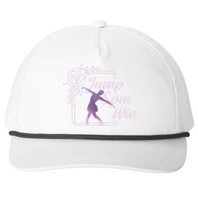 Figure Skating Jump Spin Win Snapback Five-Panel Rope Hat