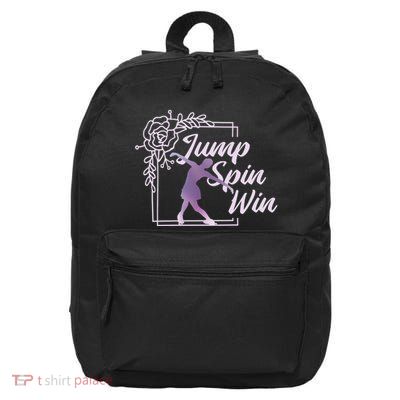 Figure Skating Jump Spin Win 16 in Basic Backpack