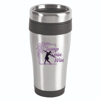 Figure Skating Jump Spin Win 16oz Travel Tumbler
