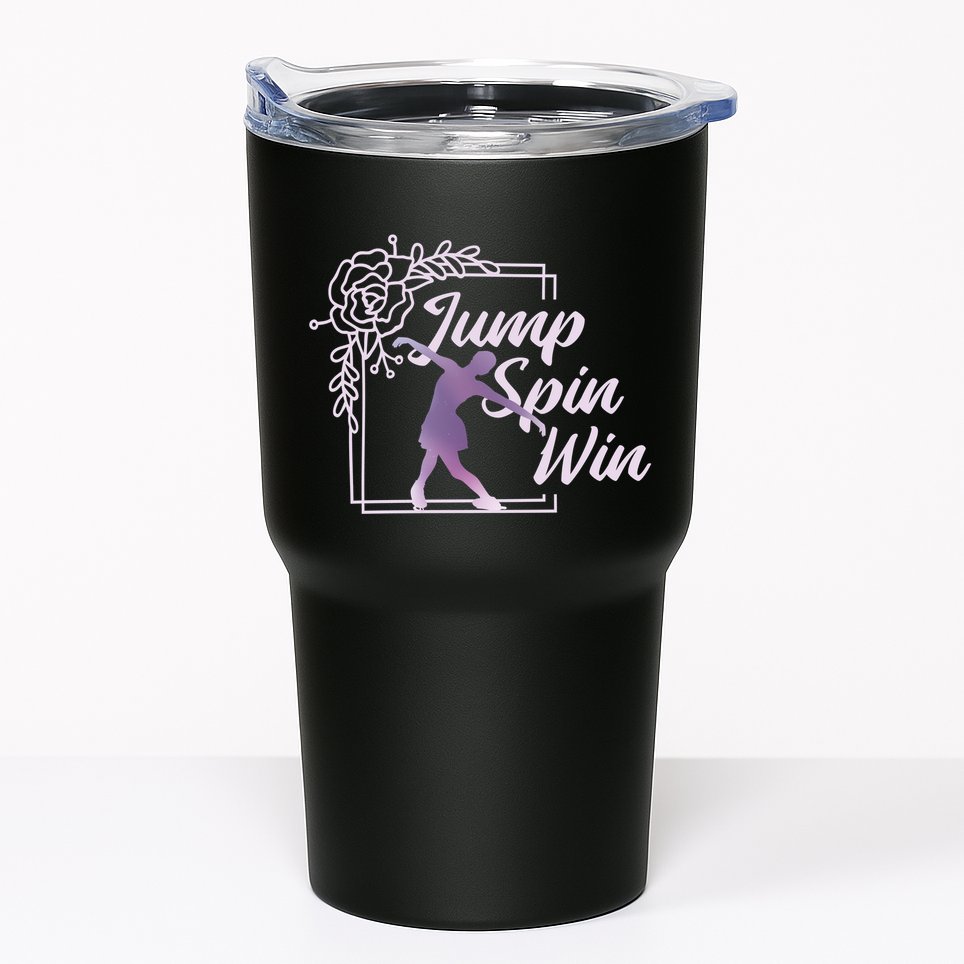 Figure Skating Jump Spin Win Tumbler