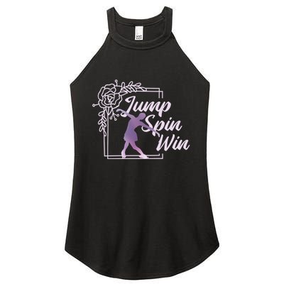 Figure Skating Jump Spin Win Women's Perfect Tri Rocker Tank