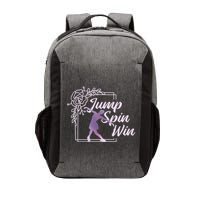 Figure Skating Jump Spin Win Vector Backpack