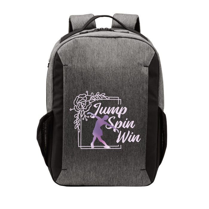 Figure Skating Jump Spin Win Vector Backpack