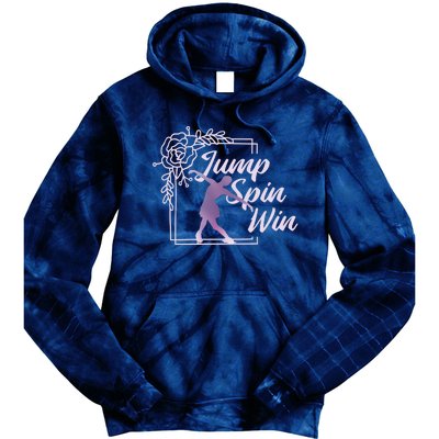 Figure Skating Jump Spin Win Tie Dye Hoodie