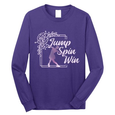 Figure Skating Jump Spin Win Long Sleeve Shirt