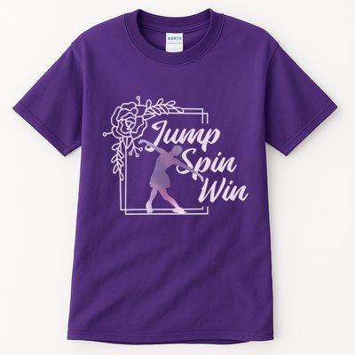 Figure Skating Jump Spin Win Tall T-Shirt