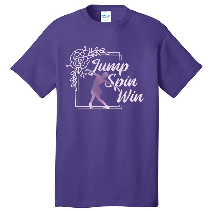 Figure Skating Jump Spin Win Tall T-Shirt