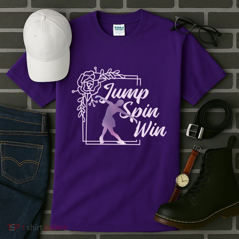 Figure Skating Jump Spin Win Tall T-Shirt