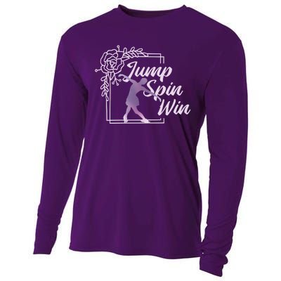 Figure Skating Jump Spin Win Cooling Performance Long Sleeve Crew