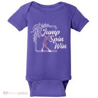 Figure Skating Jump Spin Win Baby Bodysuit