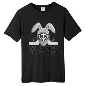 Fun Ice Hockey Easter Bunny Slappy Easter T For Tall Fusion ChromaSoft Performance T-Shirt