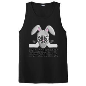 Fun Ice Hockey Easter Bunny Slappy Easter T For PosiCharge Competitor Tank