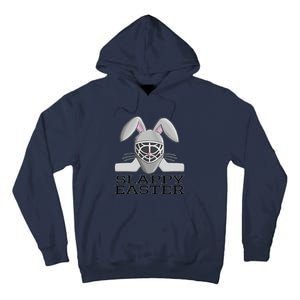 Fun Ice Hockey Easter Bunny Slappy Easter T For Tall Hoodie