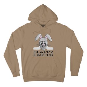 Fun Ice Hockey Easter Bunny Slappy Easter T For Hoodie