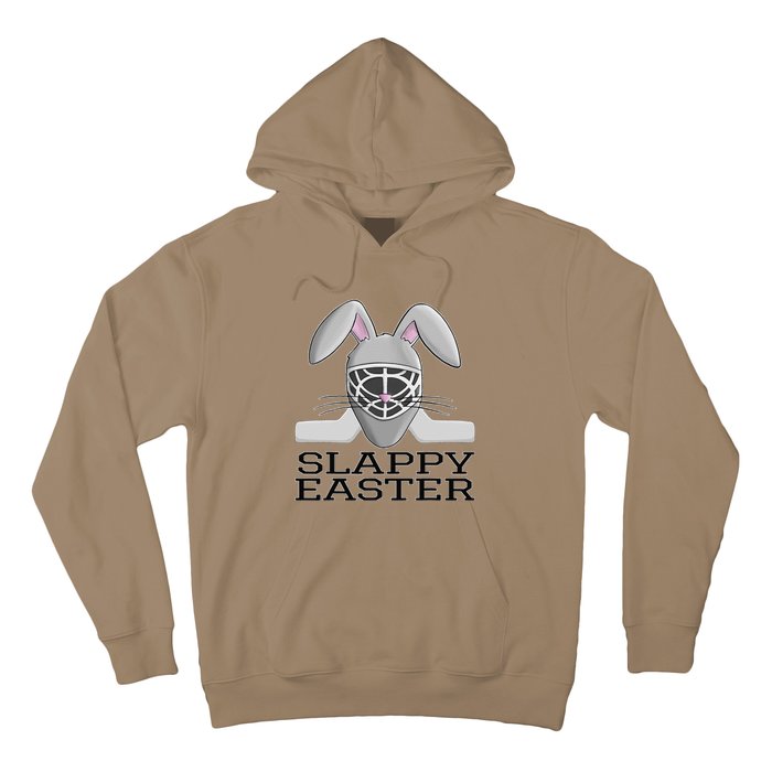 Fun Ice Hockey Easter Bunny Slappy Easter T For Hoodie