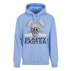 Fun Ice Hockey Easter Bunny Slappy Easter T For Unisex Surf Hoodie