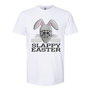 Fun Ice Hockey Easter Bunny Slappy Easter T For Softstyle CVC T-Shirt