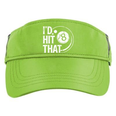 Funny Id Hit That 8 Eight Ball Billiards Pool Player Best Gift For Fan Adult Drive Performance Visor